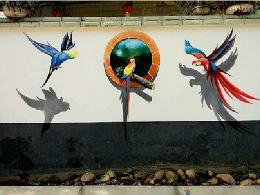 灵川视觉错位-3D墙绘设计