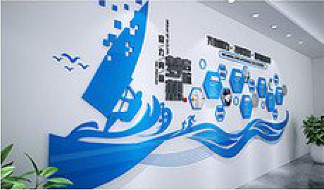 灵川海浪主题文化墙如何设计？